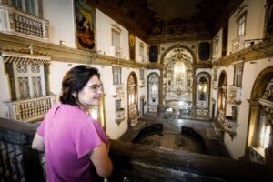 Centro do Recife: Priscila visita obras de restauração da Igreja Matriz de Santo Antônio