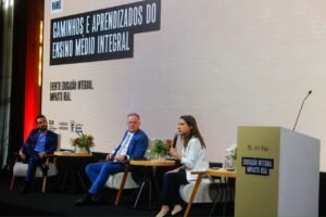 Em São Paulo, Raquel Lyra destaca avanços de Pernambuco durante encontro sobre educação integral