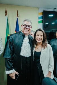 Raquel Lyra prestigia posse do desembargador Erik Simões como vice-presidente e corregedor do TRE-PE