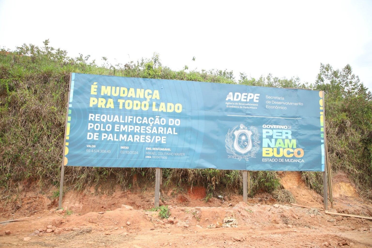 Adepe avança com obras do Polo Empresarial de Palmares e amplia investimentos em infraestrutura em Pernambuco