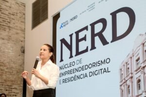 No Recife, Raquel Lyra inaugura núcleo que vai impulsionar negócios de tecnologia e capacitar empreendedores
